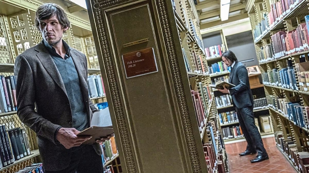 John Wick in the library