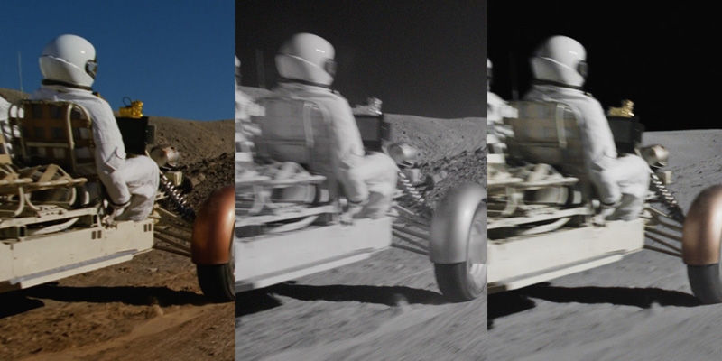 Shooting in the desert, using infra-red, and making a moon rover melee