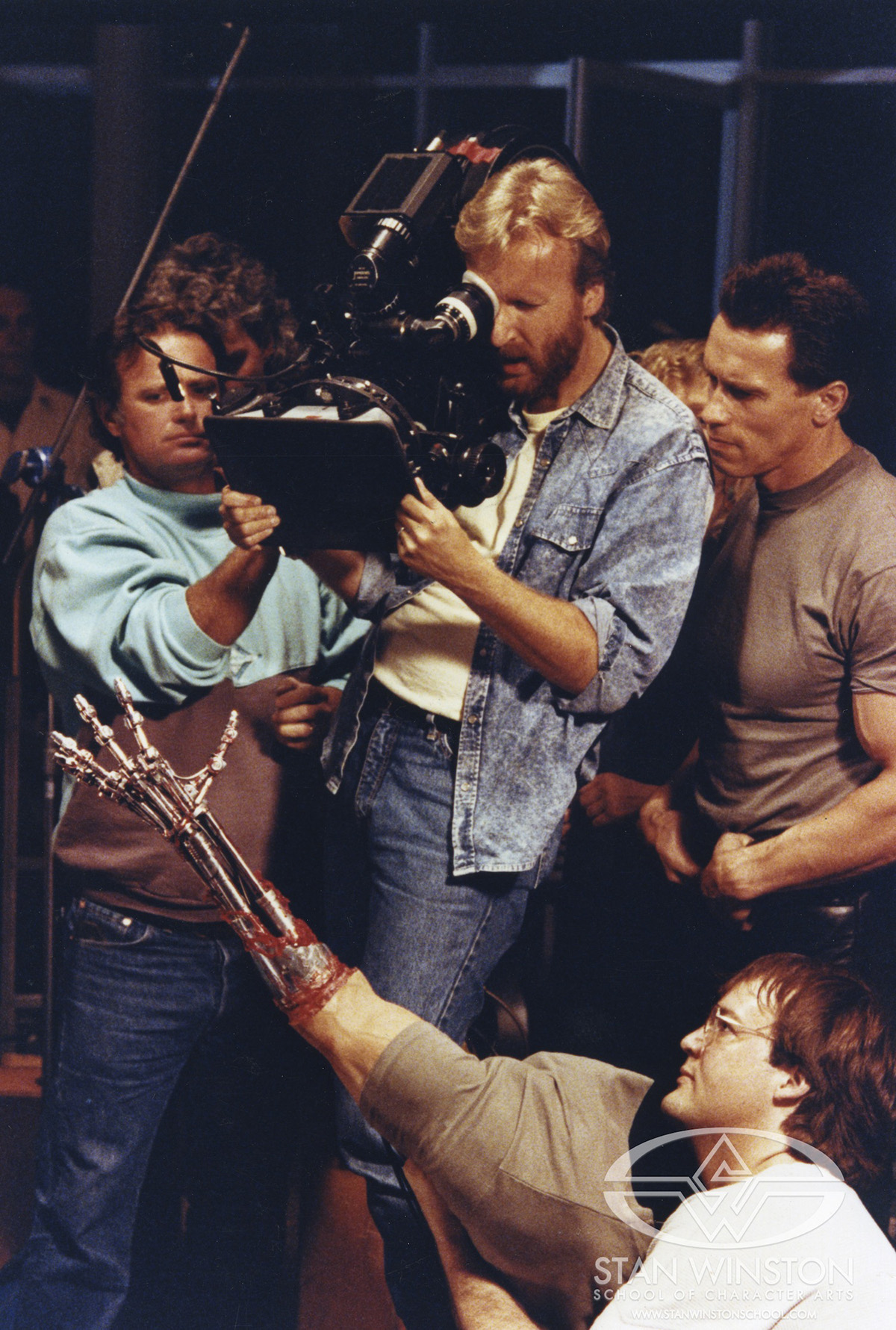 Filming a practical make-up effects scene