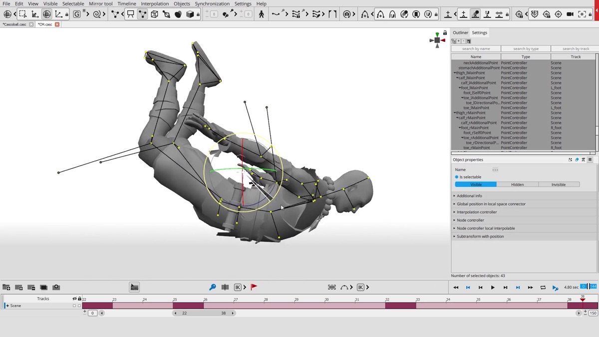 Woah – check out the physics-based character animation software Cascadeur